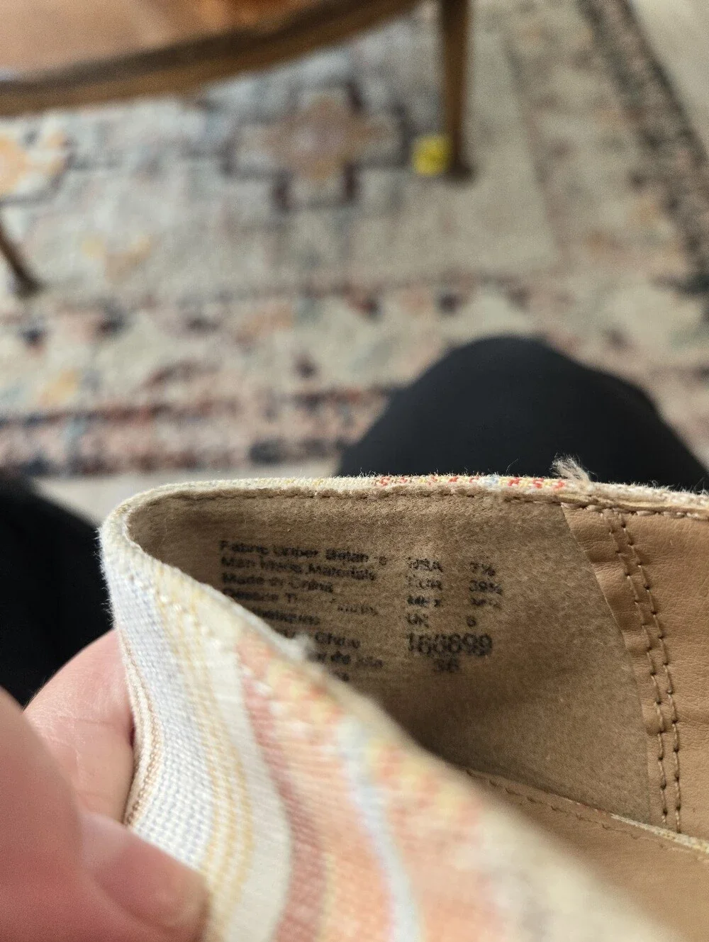 American Eagle Striped Espadrille Wedge Flats Multicolor Size 7.5